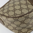 GUCCI GG Canvas Web Sherry Line Shoulder Bag PVC Leather Beige Red Auth 146151-11