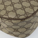 GUCCI GG Canvas Web Sherry Line Shoulder Bag PVC Leather Beige Red Auth 146151-13