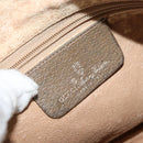 GUCCI GG Canvas Web Sherry Line Shoulder Bag PVC Leather Beige Red Auth 146151-16