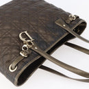 Christian Dior Canage Panarea Tote Bag Coated Canvas Bronze Gold Auth 146155-6