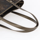 Christian Dior Canage Panarea Tote Bag Coated Canvas Bronze Gold Auth 146155-7