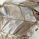 Miu Miu Hand Bag Leather 2way Champagne Gold Silver Auth 146159-20