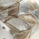 Miu Miu Hand Bag Leather 2way Champagne Gold Silver Auth 146159-21