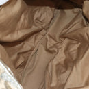 Miu Miu Hand Bag Leather 2way Champagne Gold Silver Auth 146159-11