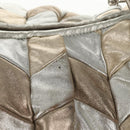 Miu Miu Hand Bag Leather 2way Champagne Gold Silver Auth 146159-2
