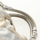 Miu Miu Hand Bag Leather 2way Champagne Gold Silver Auth 146159-7