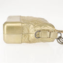 CHANEL Shoulder Bag Leather Gold Silver CC Auth 146160-4