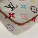 LOUIS VUITTON Multicolor Pochette Accessoires Pouch White M92649 LV Auth 146161A-16