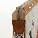 LOUIS VUITTON Multicolor Pochette Accessoires Pouch White M92649 LV Auth 146161A-20