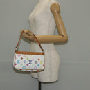 LOUIS VUITTON Multicolor Pochette Accessoires Pouch White M92649 LV Auth 146161A-25