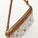 LOUIS VUITTON Multicolor Pochette Accessoires Pouch White M92649 LV Auth 146161A-7
