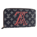 LOUIS VUITTON Ink Upside Down Zippy Organizer NM Wallet Navy M62931 Auth 146162-1