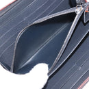 LOUIS VUITTON Ink Upside Down Zippy Organizer NM Wallet Navy M62931 Auth 146162-19
