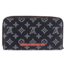 LOUIS VUITTON Ink Upside Down Zippy Organizer NM Wallet Navy M62931 Auth 146162-2