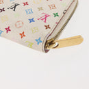 LOUIS VUITTON Monogram Multicolor Zippy Wallet Wallet White M60241 Auth 146163-16