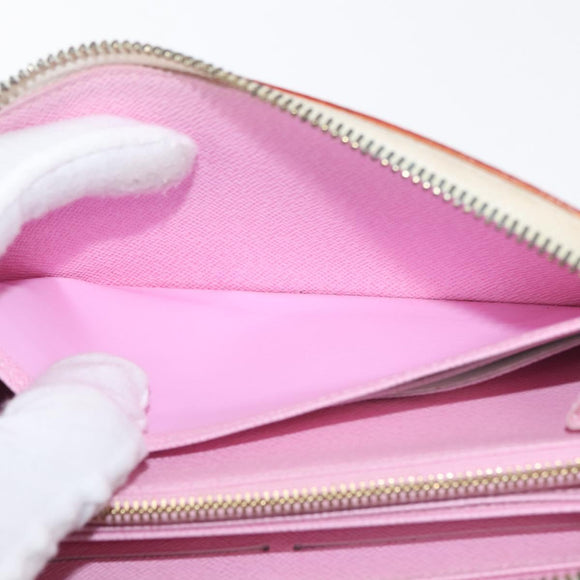 LOUIS VUITTON Monogram Multicolor Zippy Wallet Wallet White M60241 Auth 146163