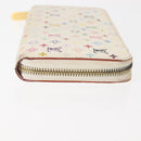 LOUIS VUITTON Monogram Multicolor Zippy Wallet Wallet White M60241 Auth 146163-3