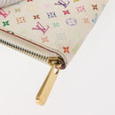 LOUIS VUITTON Monogram Multicolor Zippy Wallet Wallet White M60241 Auth 146163-14