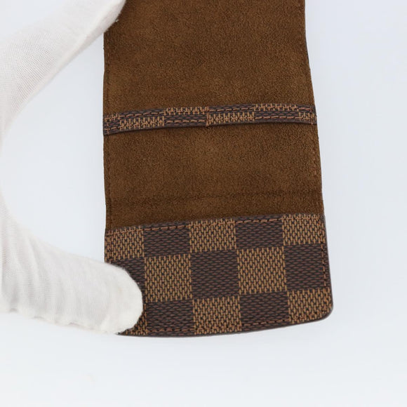 LOUIS VUITTON Damier Ebene Cuff Case LV Auth 146166