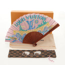 LOUIS VUITTON Fan Japanese Fan Pleated Pink GI1423 LV Auth 146167M-13