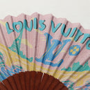 LOUIS VUITTON Fan Japanese Fan Pleated Pink GI1423 LV Auth 146167M-4