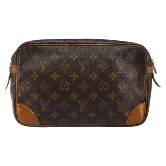 LOUIS VUITTON Monogram Compiegne 28 Clutch Bag M51845 LV Auth 146169