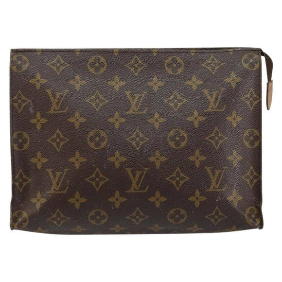 LOUIS VUITTON Monogram Poche Toilette 26 Pouch M47542 LV Auth 146170