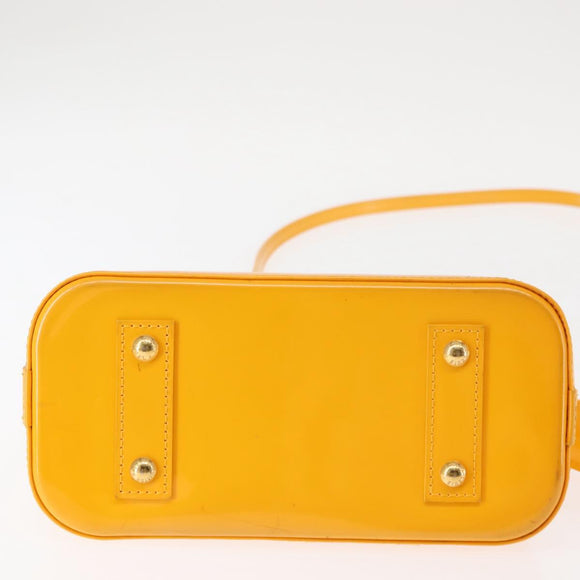 LOUIS VUITTON Monogram Vernis Alma BB Bag 2way Jone Passion M91697 Auth 146200