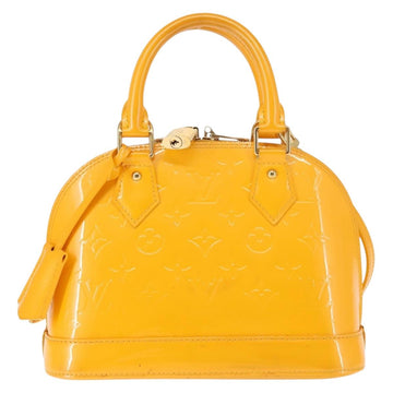 LOUIS VUITTON Monogram Vernis Alma BB Bag 2way Jone Passion M91697 Auth 146200 - 0