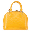LOUIS VUITTON Monogram Vernis Alma BB Bag 2way Jone Passion M91697 Auth 146200-3