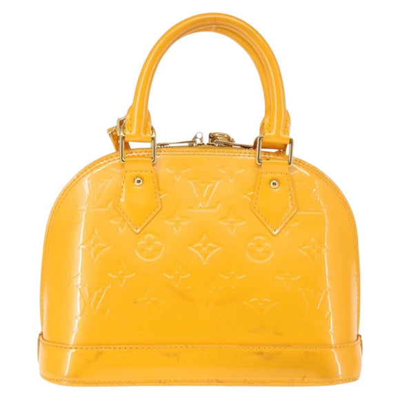 LOUIS VUITTON Monogram Vernis Alma BB Bag 2way Jone Passion M91697 Auth 146200