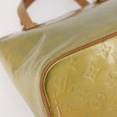 LOUIS VUITTON Monogram Vernis Houston Hand Bag Gris M91053 LV Auth 146208-14