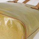 LOUIS VUITTON Monogram Vernis Houston Hand Bag Gris M91053 LV Auth 146208-15