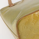 LOUIS VUITTON Monogram Vernis Houston Hand Bag Gris M91053 LV Auth 146208-16