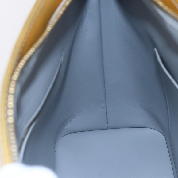 LOUIS VUITTON Monogram Vernis Houston Hand Bag Gris M91053 LV Auth 146208