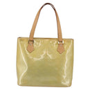 LOUIS VUITTON Monogram Vernis Houston Hand Bag Gris M91053 LV Auth 146208-13