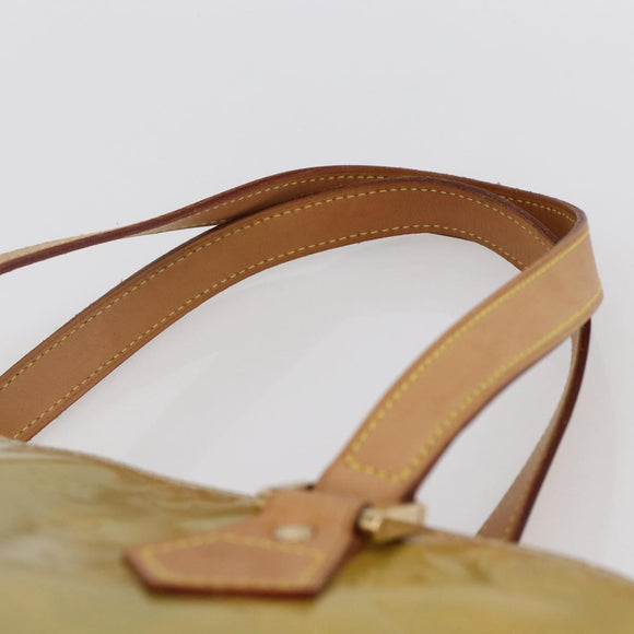 LOUIS VUITTON Monogram Vernis Houston Hand Bag Gris M91053 LV Auth 146208