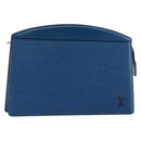LOUIS VUITTON Epi Trousse Crete Pouch Blue M48405 LV Auth 146213-1