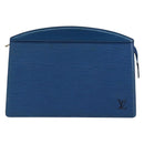 LOUIS VUITTON Epi Trousse Crete Pouch Blue M48405 LV Auth 146213-13