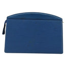 LOUIS VUITTON Epi Trousse Crete Pouch Blue M48405 LV Auth 146213-2