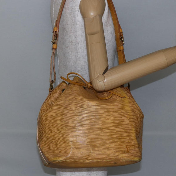 LOUIS VUITTON Epi Petit Noe Shoulder Bag Yellow M44109 LV Auth 146214