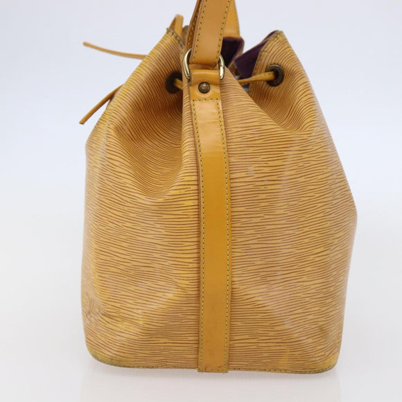LOUIS VUITTON Epi Petit Noe Shoulder Bag Yellow M44109 LV Auth 146214