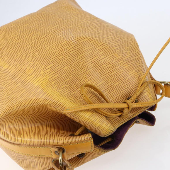 LOUIS VUITTON Epi Petit Noe Shoulder Bag Yellow M44109 LV Auth 146214