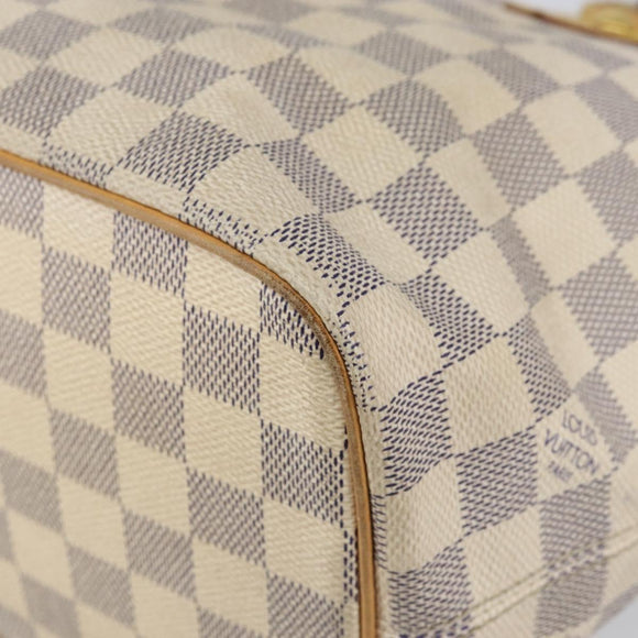 LOUIS VUITTON Damier Azur Saleya PM Tote Bag N51186 LV Auth 146221