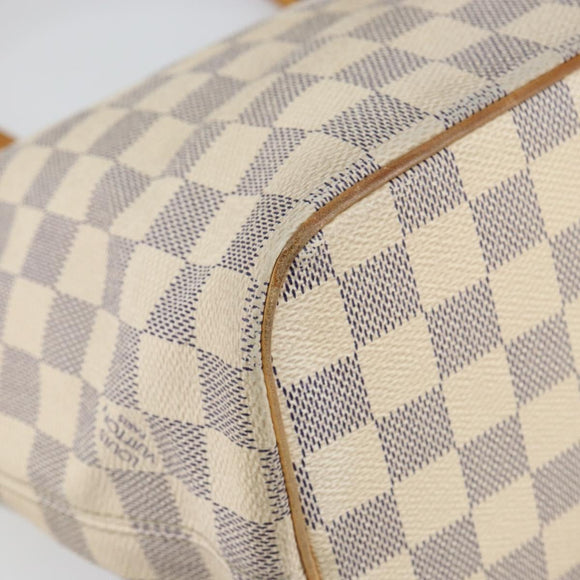LOUIS VUITTON Damier Azur Saleya PM Tote Bag N51186 LV Auth 146221