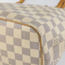 LOUIS VUITTON Damier Azur Saleya PM Tote Bag N51186 LV Auth 146221-15