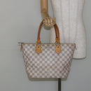 LOUIS VUITTON Damier Azur Saleya PM Tote Bag N51186 LV Auth 146221-21