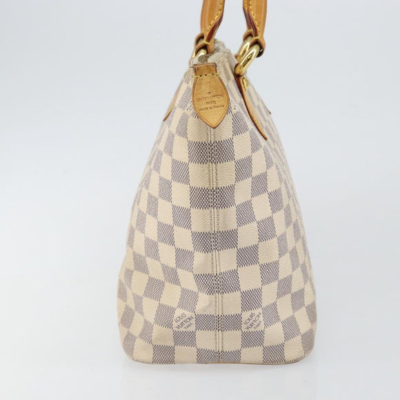 LOUIS VUITTON Damier Azur Saleya PM Tote Bag N51186 LV Auth 146221