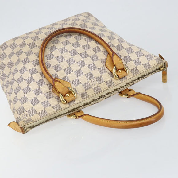 LOUIS VUITTON Damier Azur Saleya PM Tote Bag N51186 LV Auth 146221
