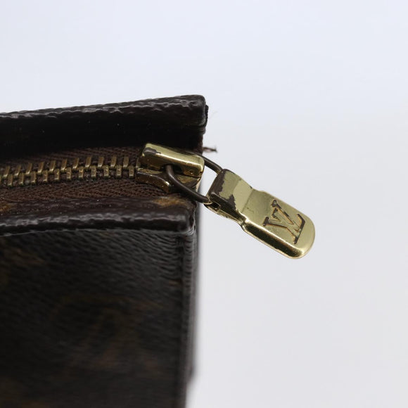 LOUIS VUITTON Monogram Poche Toilette 19 Pouch M47544 LV Auth 146227